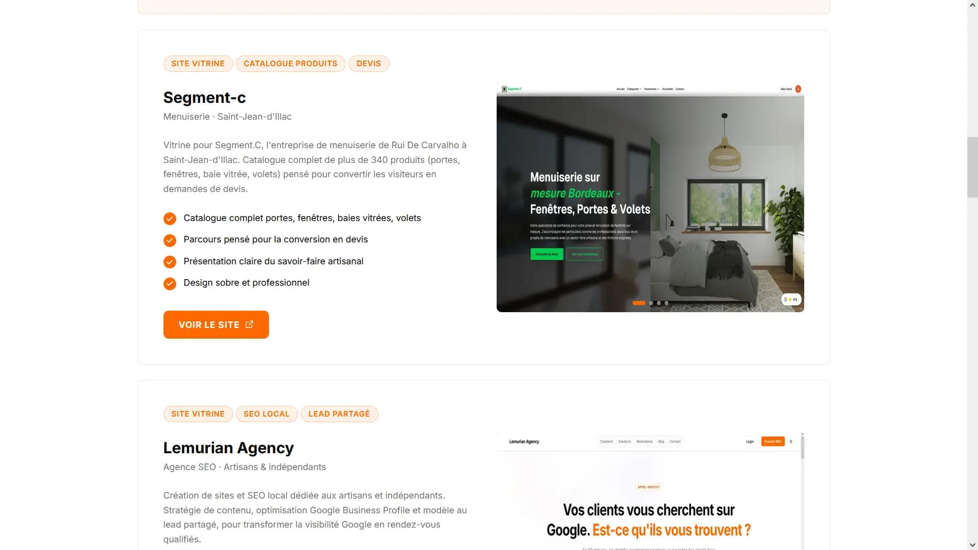 Design et animations Motion du portfolio