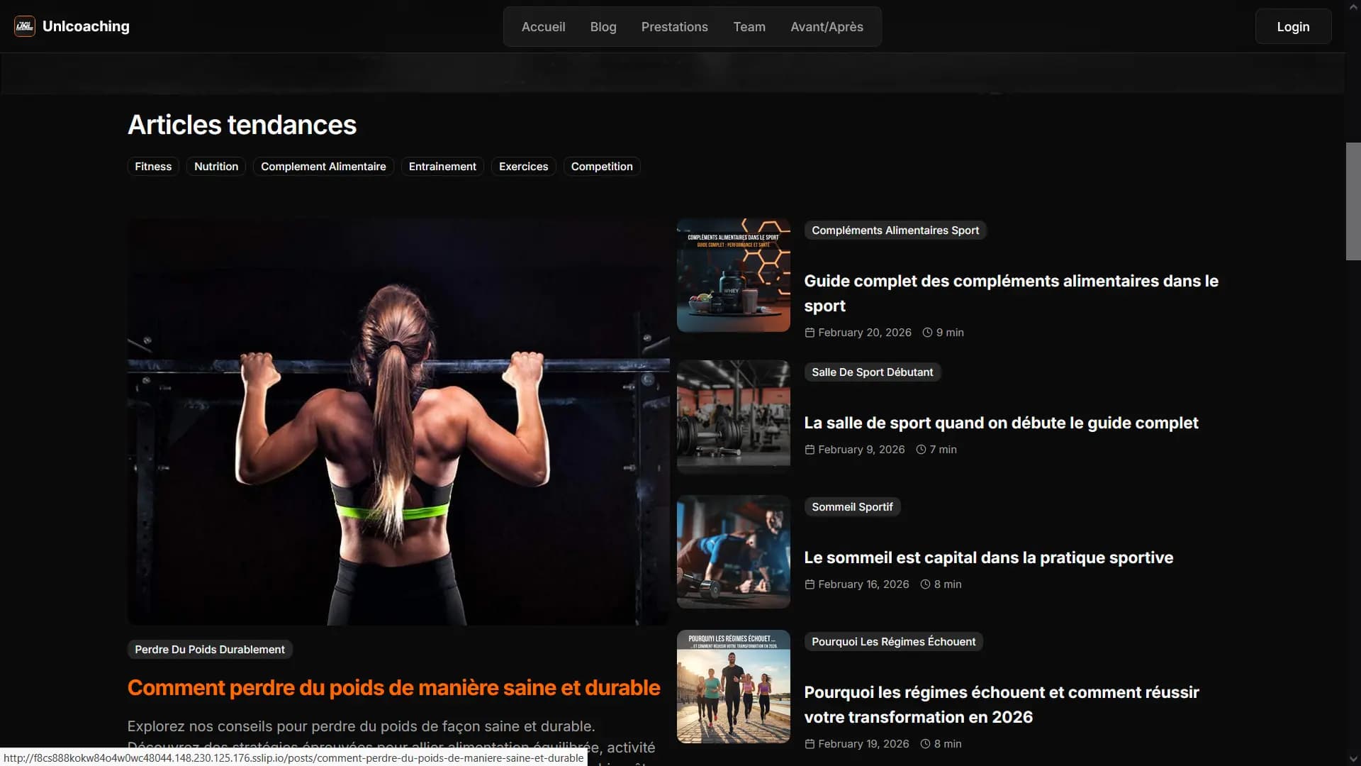 page articles de blog Unlcoaching Gradignan